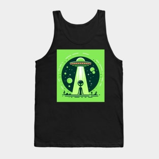 Green Alien Tank Top